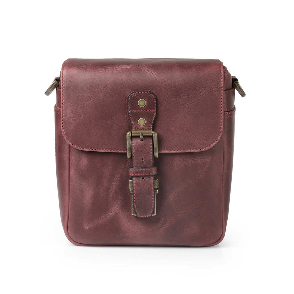 Personalized Italian Leather Messenger Bag Camera Bag for Mirrorless, Instant, DSLR Cameras, Travel Bag, Unisex - Handcrafted