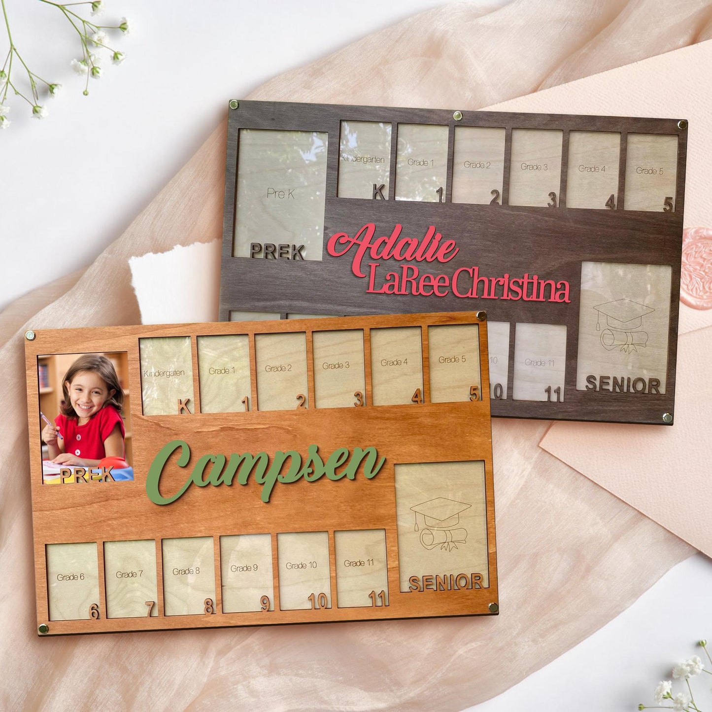 School Picture Frame Pre-k To 12, Graduation Picture Frame, Personalized School Years Picture Frame, Senior Photo Gift, Photo Frame