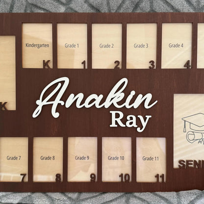 Custom Pre K To Graduation School Photo Frame, Grade School Picture Frame, School Years Photo Frame, Senior Picture Gift Picture Photo Frame