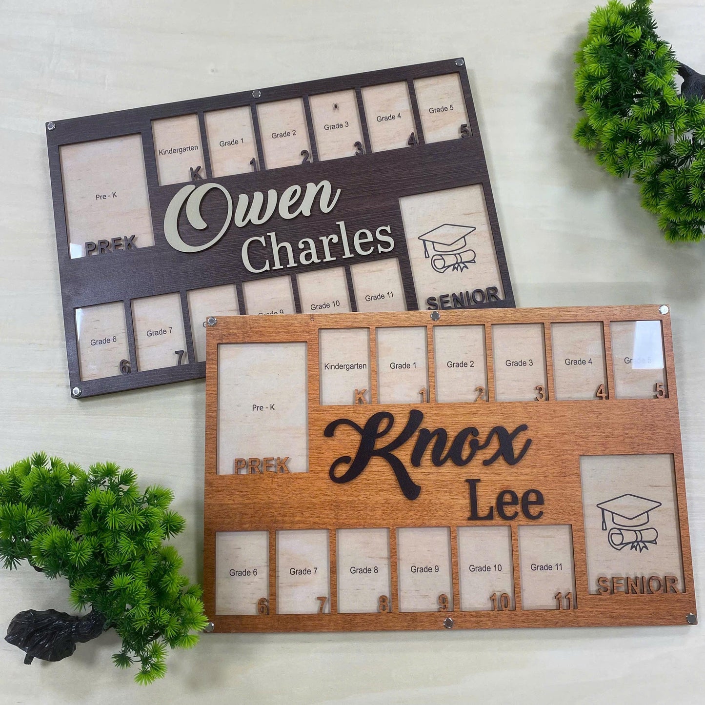 Custom Pre K To Graduation School Photo Frame, Grade School Photo Frame, School Years Photo Frame, Senior Picture Gift Picture Photo Frame