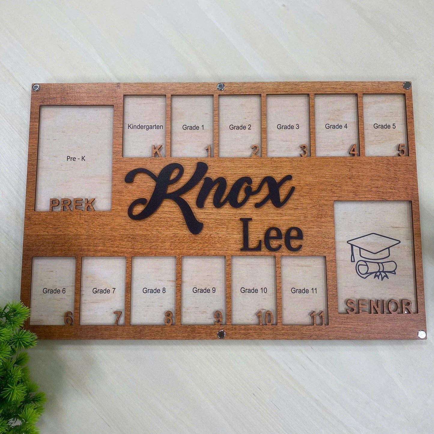 Custom Pre K To Graduation School Photo Frame, Grade School Photo Frame, School Years Photo Frame, Senior Picture Gift Picture Photo Frame