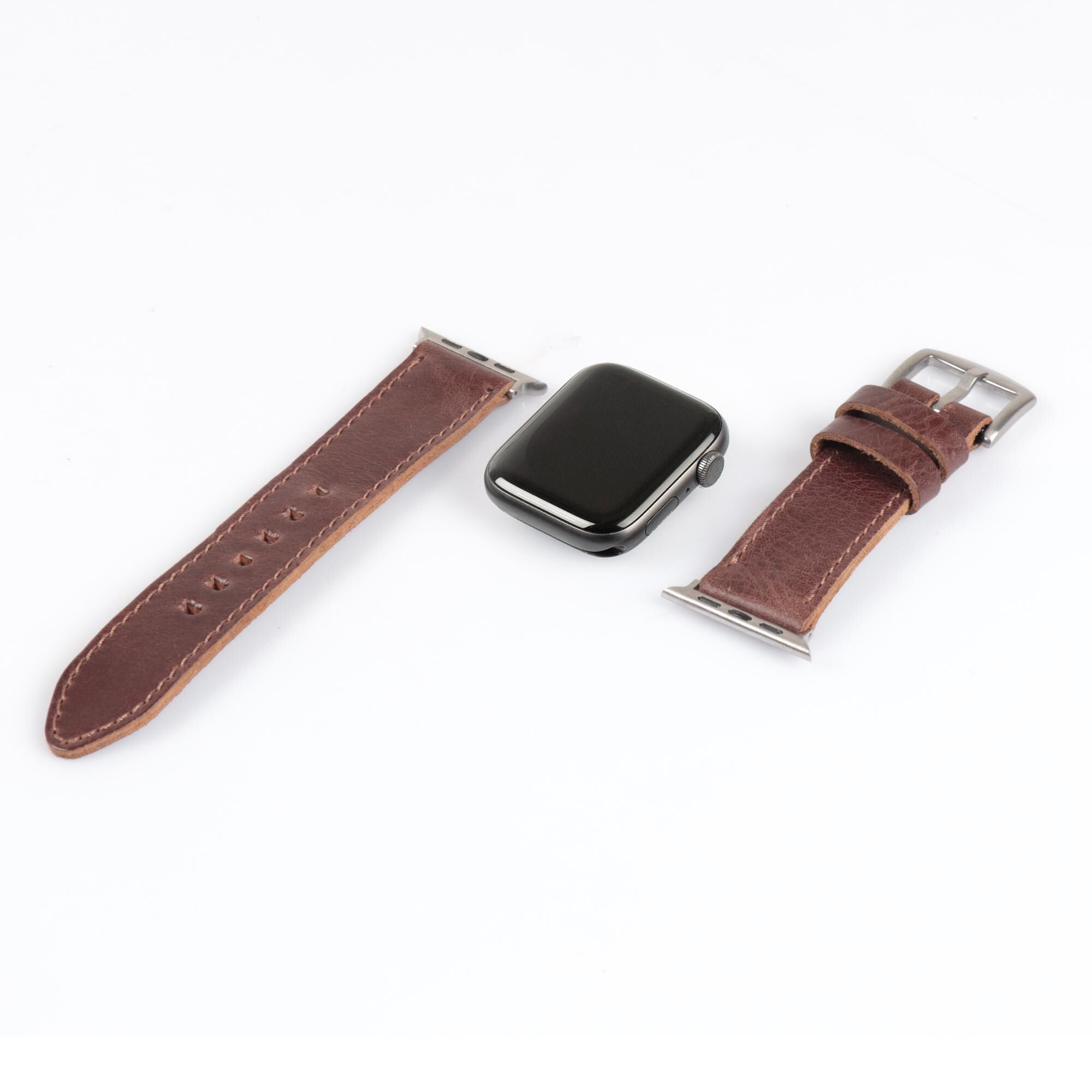 Personalized Genuine Leather Apple Watch Band Strap for Men and Women, Top Grain Leather Strap for Watches, Apple Watch Series Leather Band