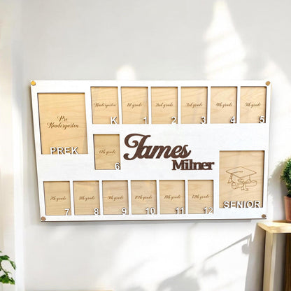 Custom Pre K To Graduation School Photo Frame, School Years Photo Frame, Pre K To Grad School Photo Frame, Senior Picture Photo Frame Gift