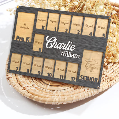 Personalized Pre K To Graduation School Photo Frame, Pre K To 12 Grade School Picture Frame, School Years Photo Frame, Senior Picture Frame