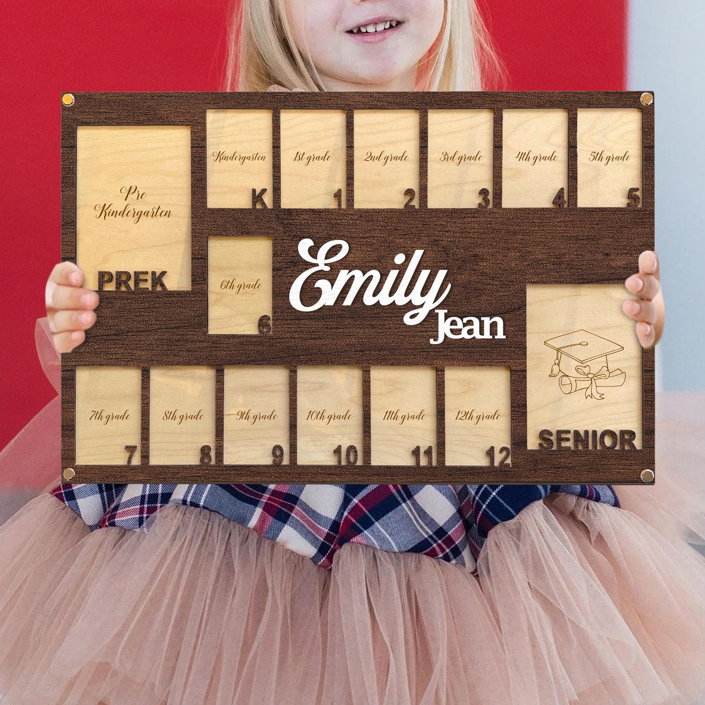 Custom Pre K To Graduation School Photo Frame, School Years Photo Frame, Pre K To Grad School Photo Frame, Senior Picture Photo Frame Gift