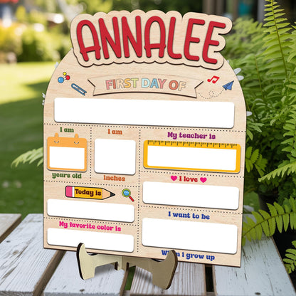 Customized First Day And Last Day Of School Sign, 1st Day Of School Sign, Dry Erase School Sign, Back To School Sign For Photo, School Board