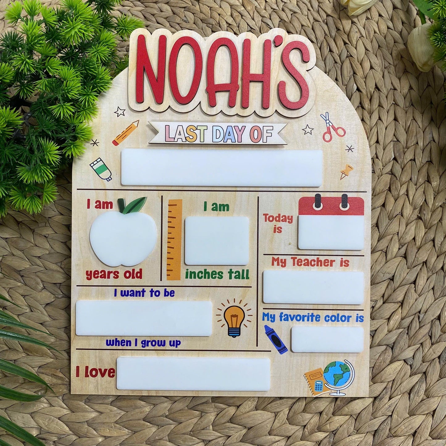 Custom First Day Of School Sign, First & Last Day Of School Sign, Back To School Board, 1st Day Of School Sign, 1st Day Of Kindergarten Sign