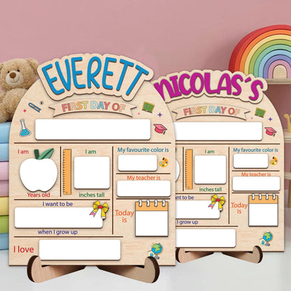 Custom First Day Of School Sign, Custom First And Last Day Of School Sign, Custom Wooden School Board For Prop Photos, Back To School Sign