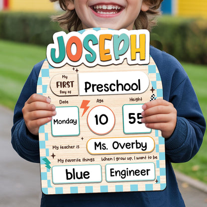 Custom First & Last Day School Sign, First Day Of School Board, Back To School Sign, Kindergarten 1st Day Of School Sign, School Photo Prop