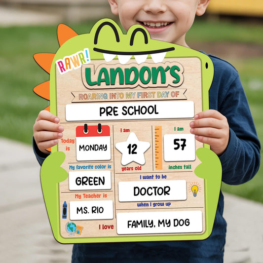 Custom First And Last Day School Sign, Back To School Sign, First Day Of School Board For Prop Photos, Kindergarten 1st Day Of School Sign